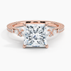 Roseline Princess Lab Grown Diamond Engagement Ring