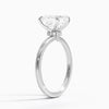 Hidden Halo Asscher Lab Grown Diamond Engagement Ring