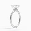 Hidden Halo Oval Lab Grown Diamond Engagement Ring