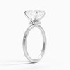 Hidden Halo Princess Lab Grown Diamond Engagement Ring