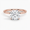 Hidden Halo Cushion Lab Grown Diamond Engagement Ring