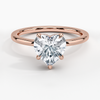 Hidden Halo Heart Lab Grown Diamond Engagement Ring
