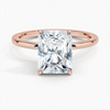 Hidden Halo Radiant Lab Grown Diamond Engagement Ring
