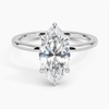 Hidden Halo Marquise Lab Grown Diamond Engagement Ring