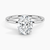 Hidden Halo Oval Lab Grown Diamond Engagement Ring