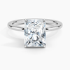 Hidden Halo Radiant Lab Grown Diamond Engagement Ring