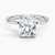 Hidden Halo Radiant Lab Grown Diamond Engagement Ring