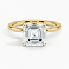 Hidden Halo Asscher Lab Grown Diamond Engagement Ring