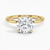 Hidden Halo Cushion Lab Grown Diamond Engagement Ring