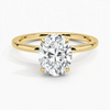 Hidden Halo Oval Lab Grown Diamond Engagement Ring