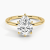 Hidden Halo Pear Lab Grown Diamond Engagement Ring