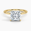 Hidden Halo Princess Lab Grown Diamond Engagement Ring