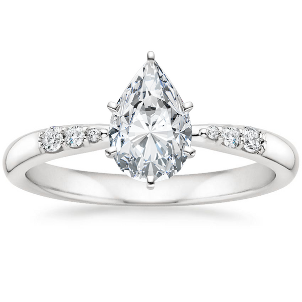 Lark Pear Lab Grown Diamond Engagement Ring