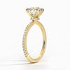 Hidden Halo Pavé Round Lab Diamond Engagement Ring