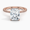 Hidden Halo Pavé Radiant Lab Diamond Engagement Ring