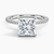 Hidden Halo Pavé Princess Lab Diamond Engagement Ring