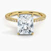 Hidden Halo Pavé Radiant Lab Diamond Engagement Ring