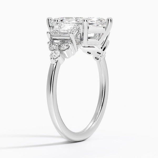 Sabrina Three Stone Marquise Lab Grown Diamond Engagement Ring
