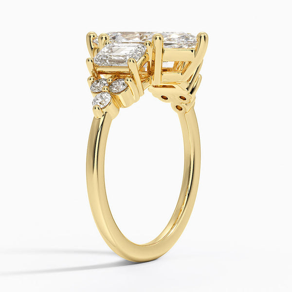 Sabrina Three Stone Marquise Lab Grown Diamond Engagement Ring