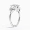 Sabrina Three Stone Oval Lab Grown Diamond Engagement Ring