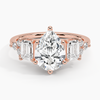 Sabrina Three Stone Pear Lab Grown Diamond Engagement Ring