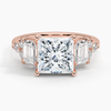 Sabrina Three Stone Princess Lab Grown Diamond Engagement Ring