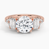 Sabrina Three Stone Round Lab Grown Diamond Engagement Ring