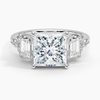 Sabrina Three Stone Princess Lab Grown Diamond Engagement Ring