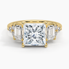 Sabrina Three Stone Princess Lab Grown Diamond Engagement Ring