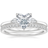 Jessica Heart Diamond Ring with Diamond Ring