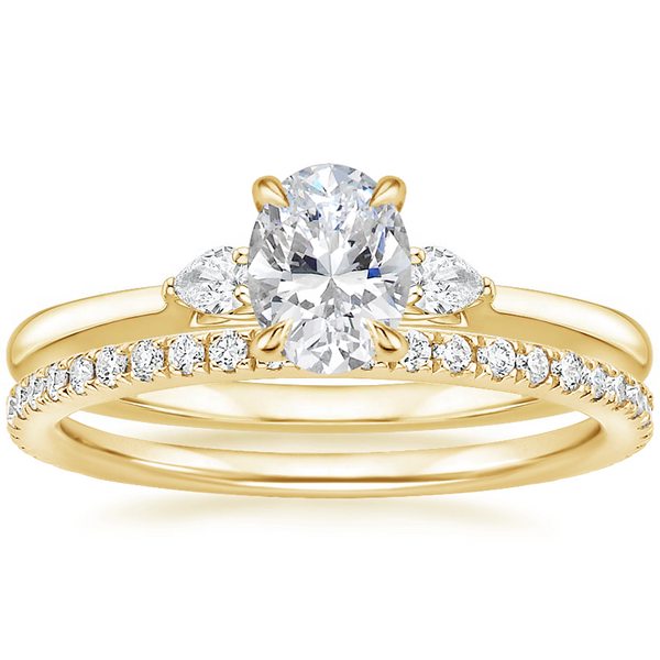 Jessica Oval Diamond Ring with Diamond Ring
