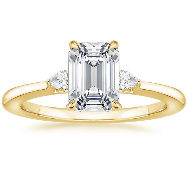 Jessica Emerald Diamond Ring with Diamond Ring