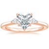 Jessica Heart Diamond Ring with Diamond Ring