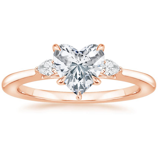 Jessica Heart Diamond Ring with Diamond Ring