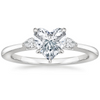 Jessica Heart Diamond Ring with Diamond Ring