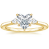 Jessica Heart Diamond Ring with Diamond Ring