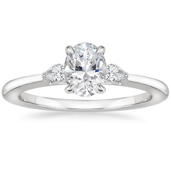 Jessica Oval Diamond Ring with Diamond Ring
