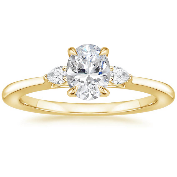Jessica Oval Diamond Ring with Diamond Ring