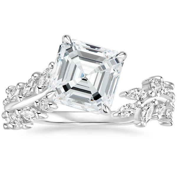 Swaraya Asscher Lab Grown Diamond Engagement Ring