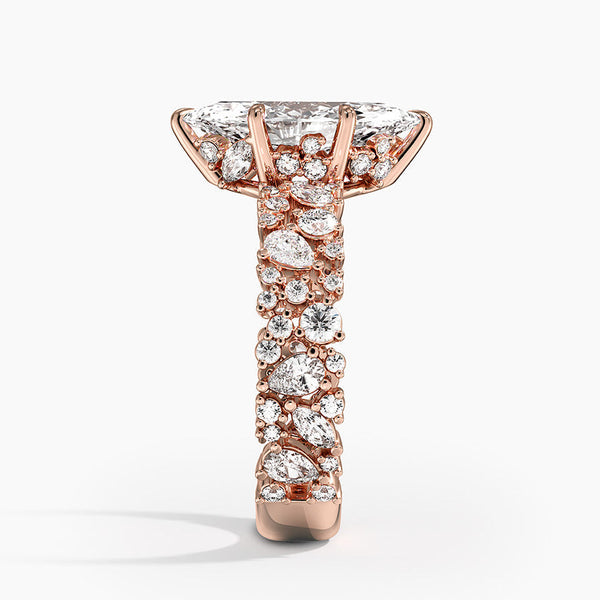 Galaxy Marquise Lab Grown Diamond Engagement Ring