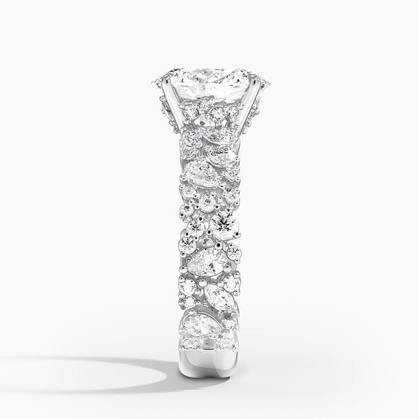 Galaxy Oval Lab Grown Diamond Engagement Ring