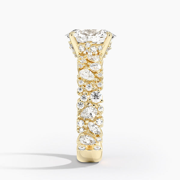 Galaxy Oval Lab Grown Diamond Engagement Ring