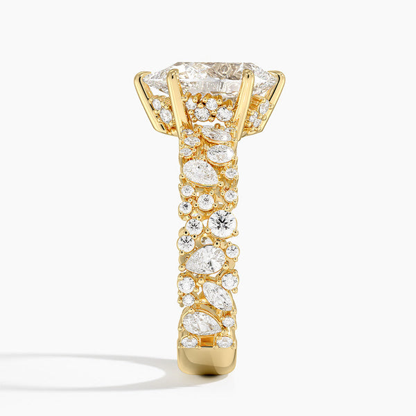 Galaxy Pear Lab Grown Diamond Engagement Ring