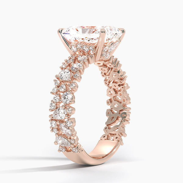 Galaxy Radiant Lab Grown Diamond Engagement Ring