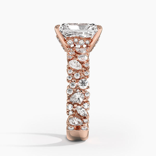 Galaxy Radiant Lab Grown Diamond Engagement Ring