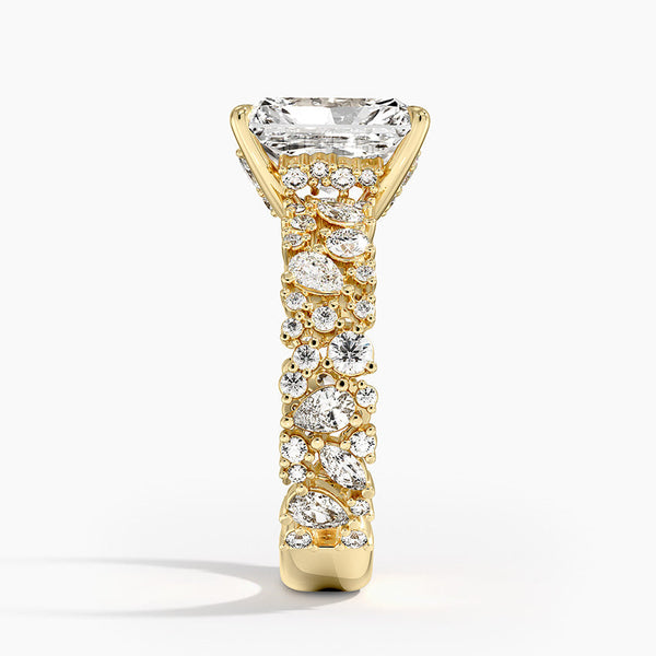 Galaxy Radiant Lab Grown Diamond Engagement Ring