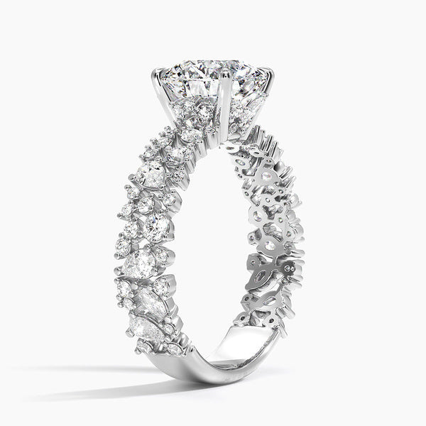 Galaxy Round Lab Grown Diamond Engagement Ring