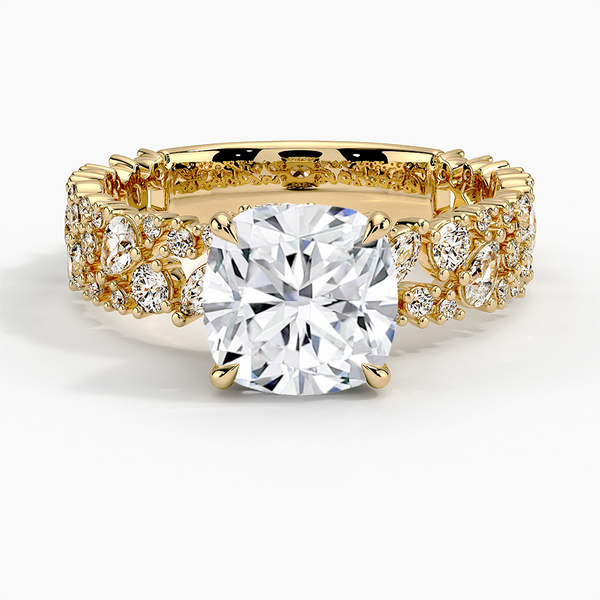 Galaxy Cushion Lab Grown Diamond Engagement Ring