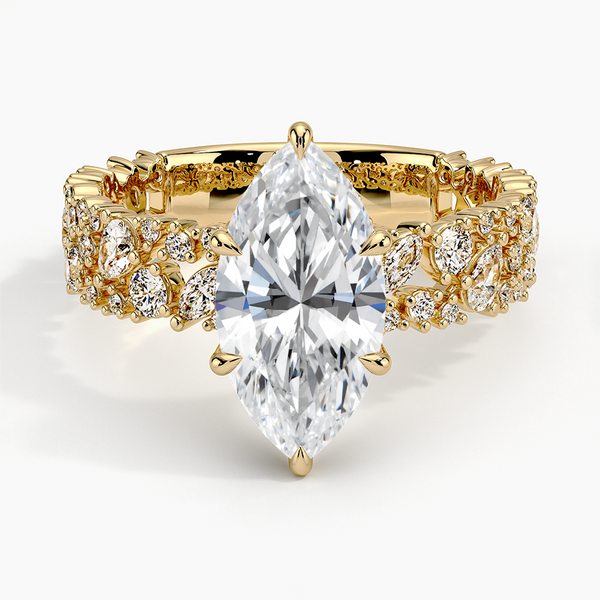 Galaxy Marquise Lab Grown Diamond Engagement Ring