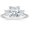 Triplets Radiant Lab Grown Diamond Engagement Ring